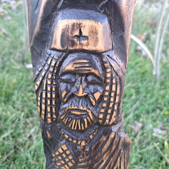 Ethiopian African Tewahedo Wood Wall Plaque - Picture 8 of 11